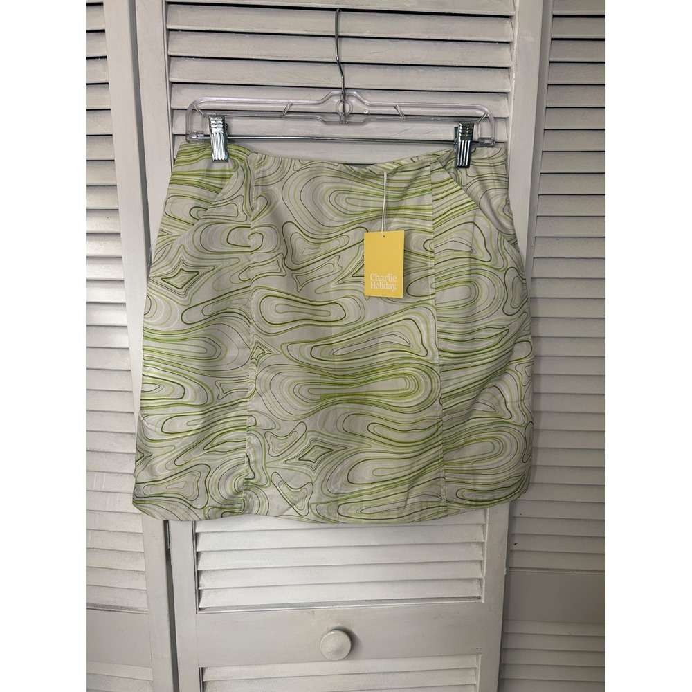 Charlie Holiday Abstract Pricilla Skirt Size Large